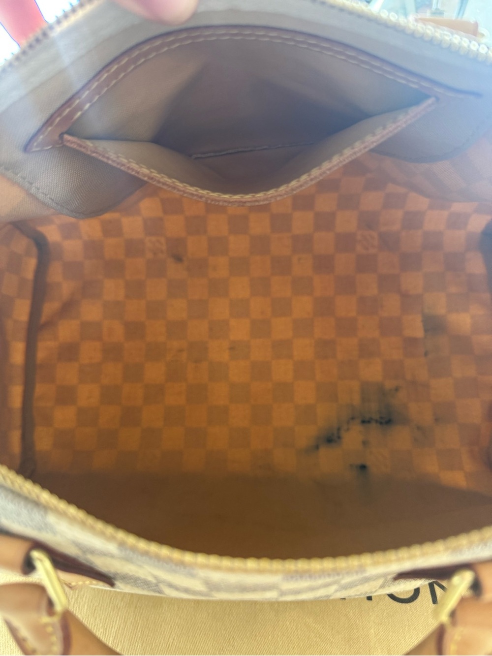 Louis Vuitton speedy 35 Damier Azur & wallet - Picture 5 of 6